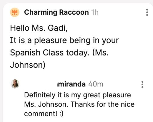 Student review Ms Johnson