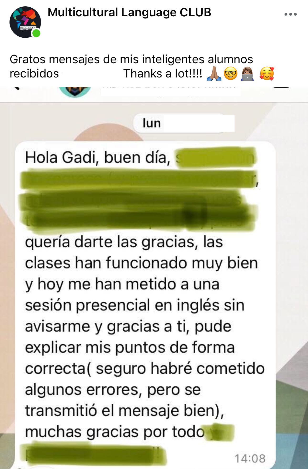 Student review Ronan